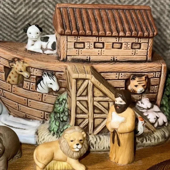 Noahs Ark Vintage Home Interior Collection Collectible HomeCo Wood Accent - Picture 1 of 14